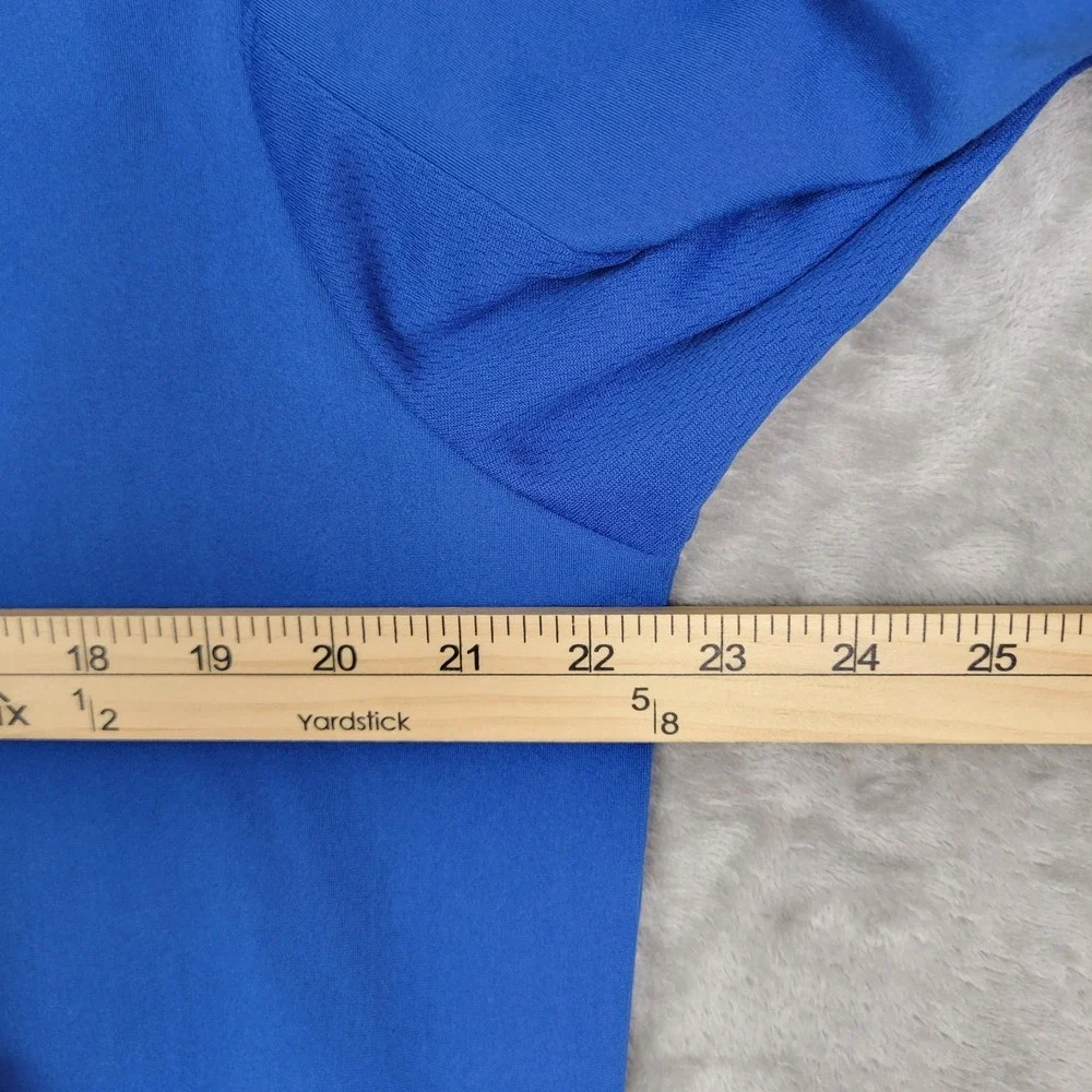 Kansas Jayhawks Adidas Golf Men's Medium 1/4 Zip Pullover Blue Performance Logo